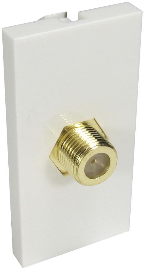 PRO SIGNAL F-Type Female to Female Euro Module Coupler, 50x25mm