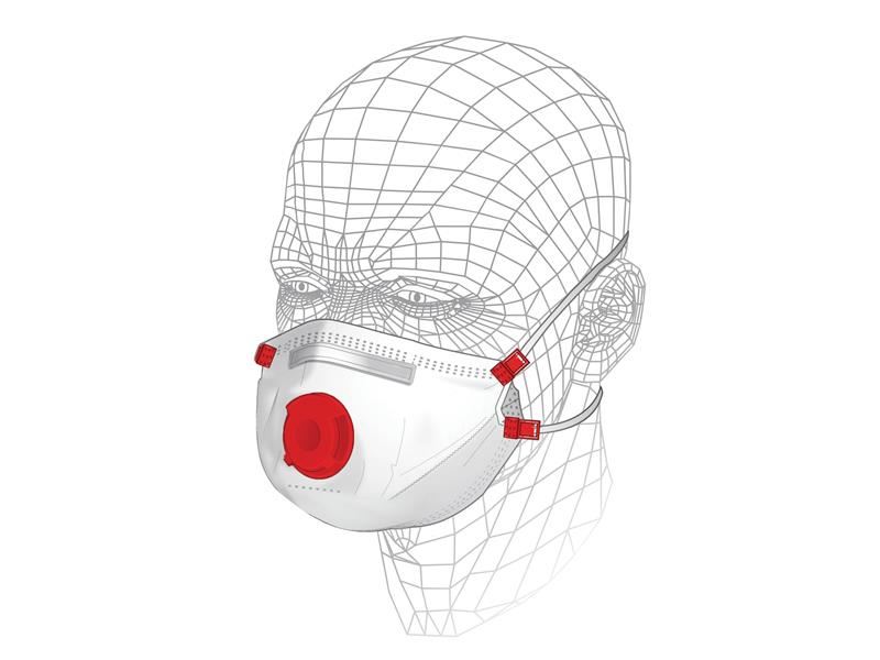 Vitrex Premium Valved P3 Respirator (Pack of 3)
