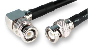 GREENPAR RG58 BNC Kabel, 50Ω, Rechte Hoek naar Plug, 0.5m