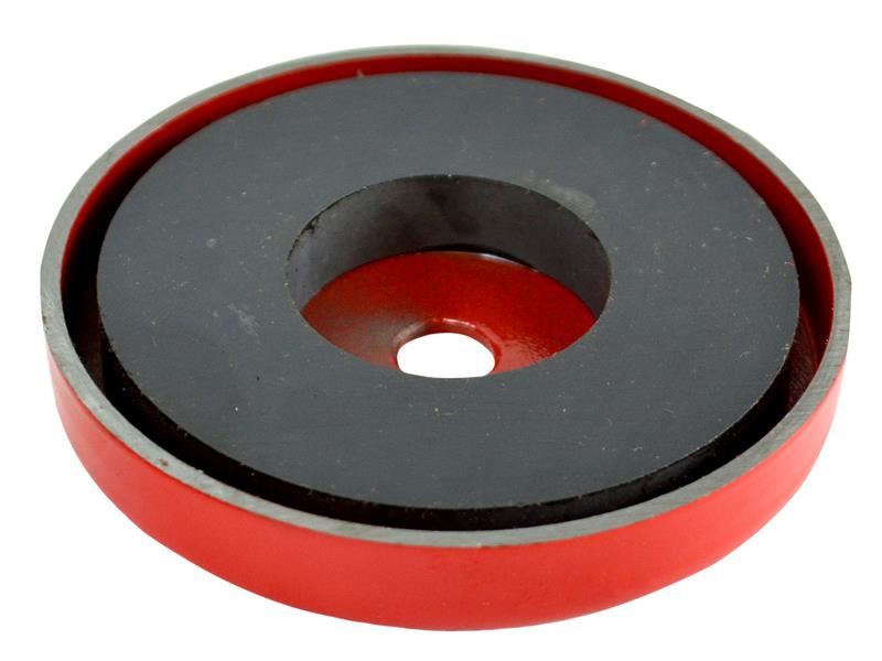 Faithfull - Aimant plat puissant, diamètre 80mm, force de levage 25kg