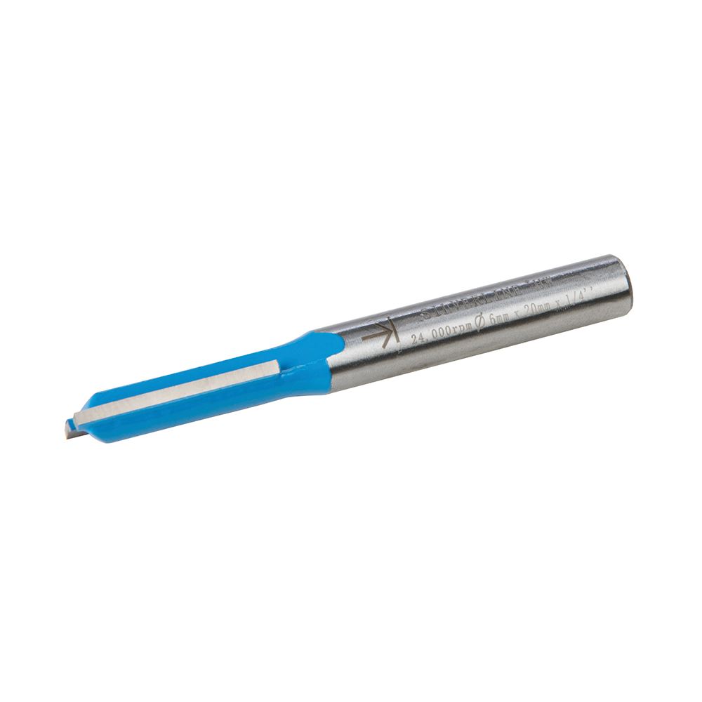 Fraise droite métrique 1/4 po Silverline, TCT, 6x20mm