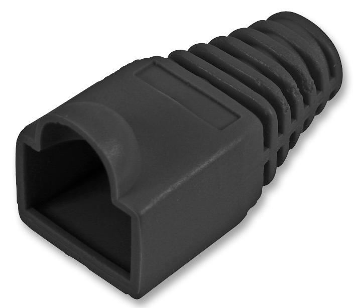PRO POWER Fundas de Alivio de Tensión 5mm, Negro, Paquete de 10