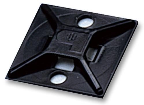 PANDUIT 4-Way Adhesive Cable Tie Mount Black 100 Pack