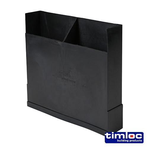 Timco Prolunga Verticale per Ventilazione Sottopavimento, 150mm, Nero, Confez. 