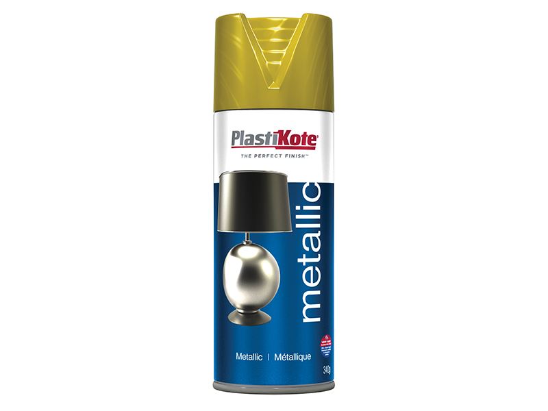 PlastiKote Tinta Spray Metálica, Latão, 400ml