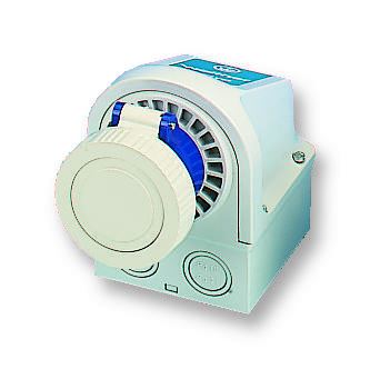 Walther 63A IP67 Blue CEE Panel Mount Socket, 230V, 2P+E