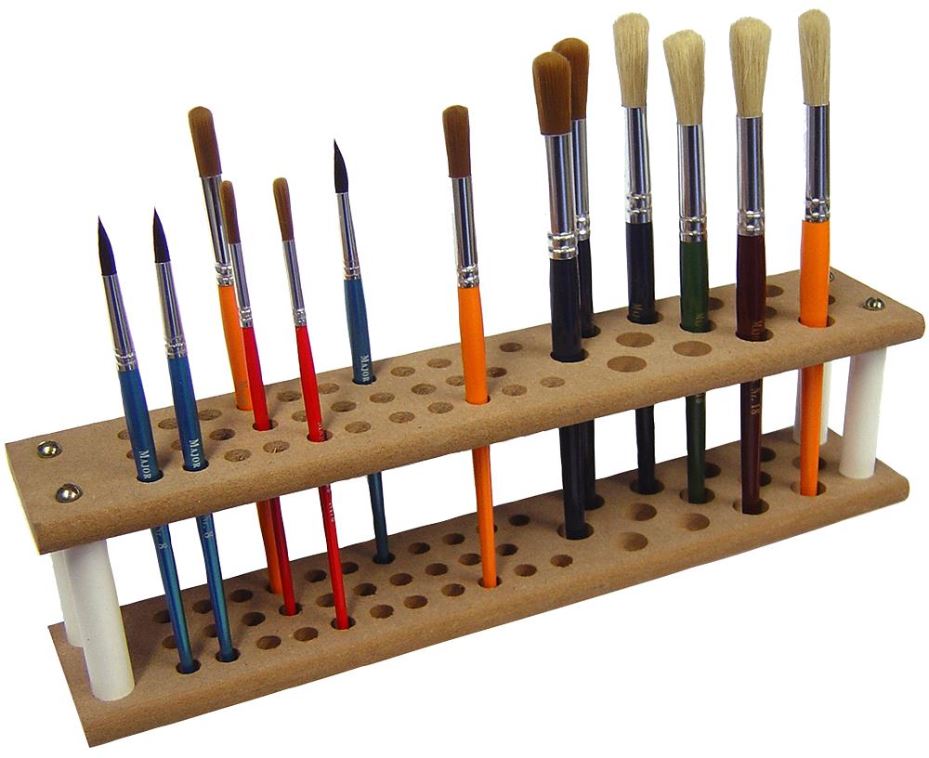 MAJOR BRUSHES - Ξύλινος Κρατώντας Βουρτσών για 45 Βούρτσες
