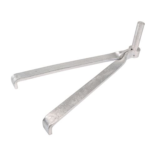Timco 벽돌용 게이트 후크, 핫 딥 갈바나이징, 16mm (2개입)