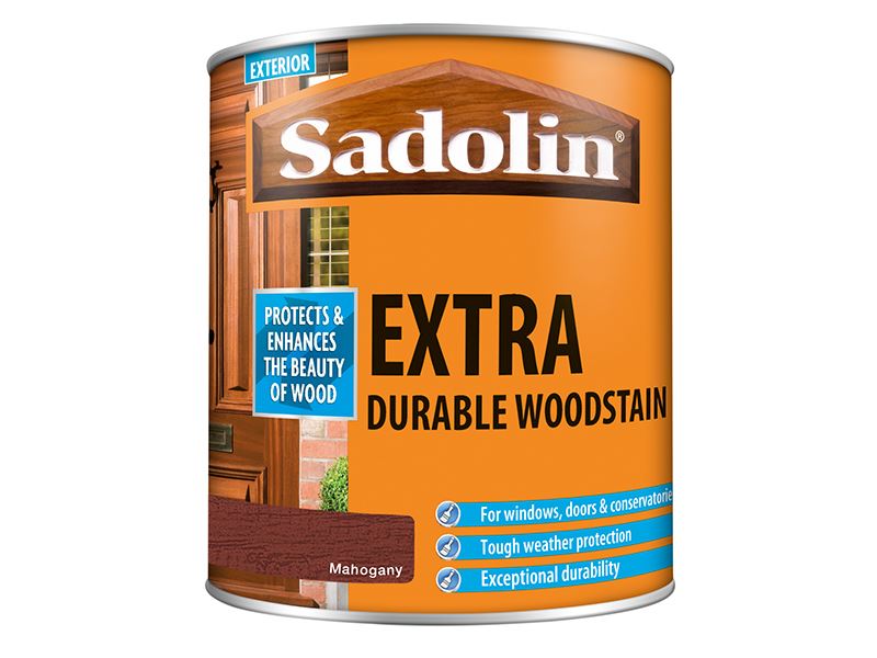 Sadolin Extra Durable Woodstain - Mahogany, 1 Litre