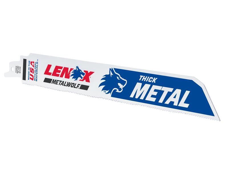 LENOX להב מסור מתכת מתנדנד MetalWolf, קצה גלי, 229 מ״מ (חבילה של 5)