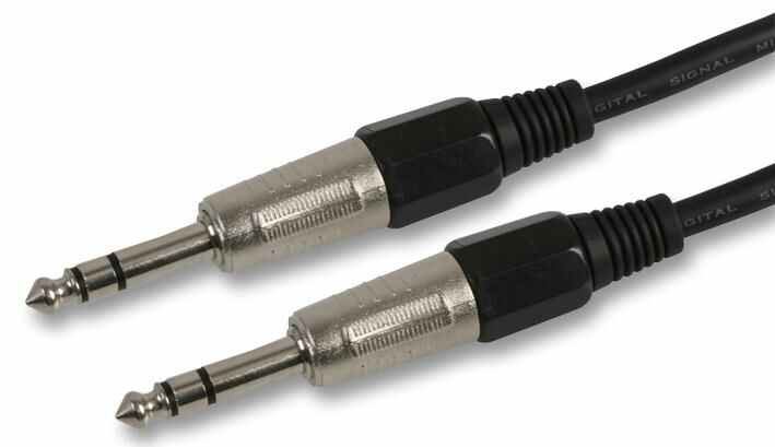 Pro Signal Cavo Jack Stereo 6.35mm, 5m, Nero