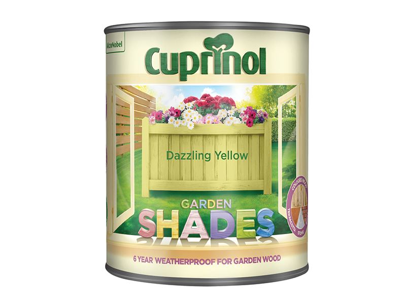 Cuprinol - Αποχρωστικό Ξύλου Για Κήπο Dazzling Yellow, 1L