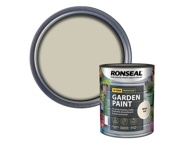 Ronseal ガーデンペイント ホワイトアッシュ 750ml 木材用他