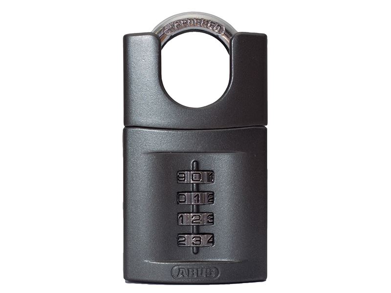 ABUS 158CS/50 Closed Shackle Combination Padlock, 4-Digit, 50mm