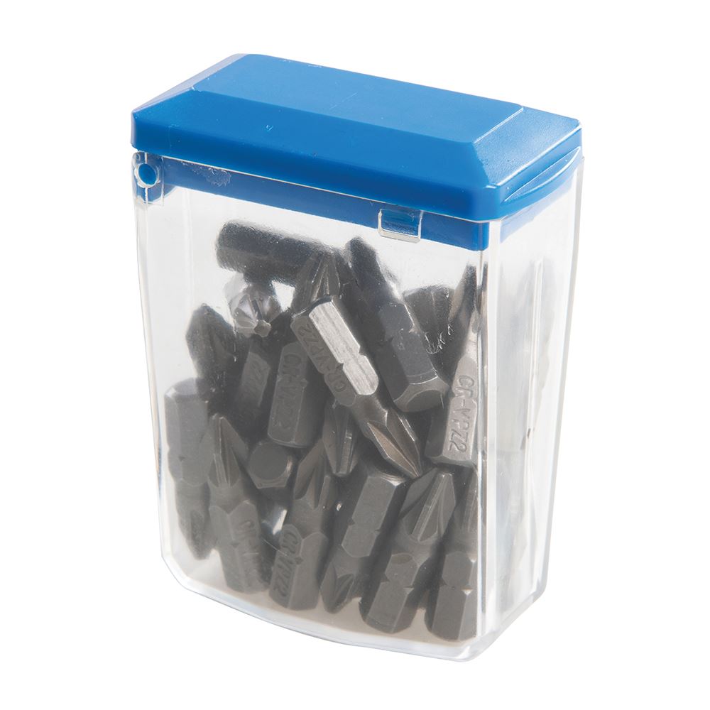 Silverline Pozidriv Cr-V Screwdriver Bits, 30pk, PZ2