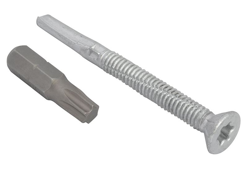 ForgeFix TechFast Dachschrauben 5,5x60mm für Holz zu Stahl (100 Stück)