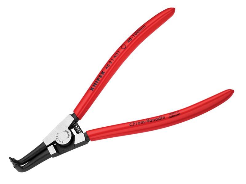 Knipex Pinze per Anelli di Ritenuta Esterni 46 21 A31 con Punta a 90°, 40-100mm