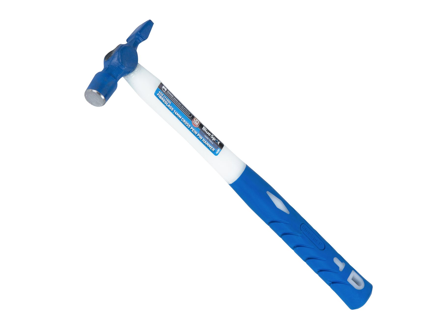 Blue Spot 4oz Fibreglass Cross Pein Pin Hammer, 110g, 14mm