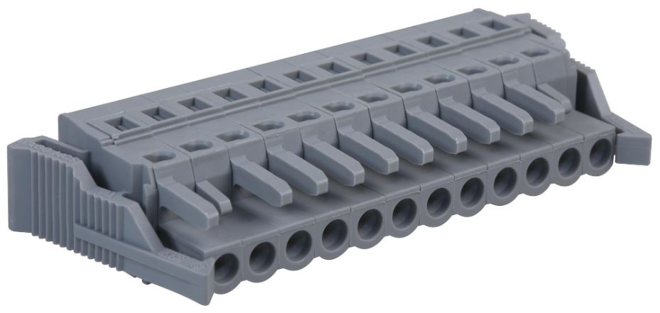 WAGO 12-Way Pluggable Terminal Connector, 5mm Pitch, 16A