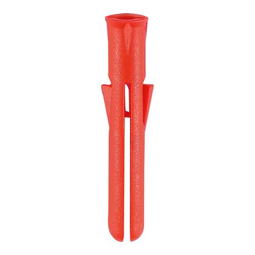 Timco Premium Red Plastic Plugs 34mm - 1000 Pack