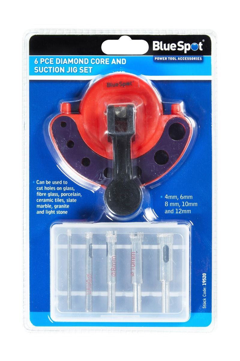 Blue Spot Tools - Tacar 6-Bpíosa Réaltaí Míreanna Gorma & Gléas Suctha