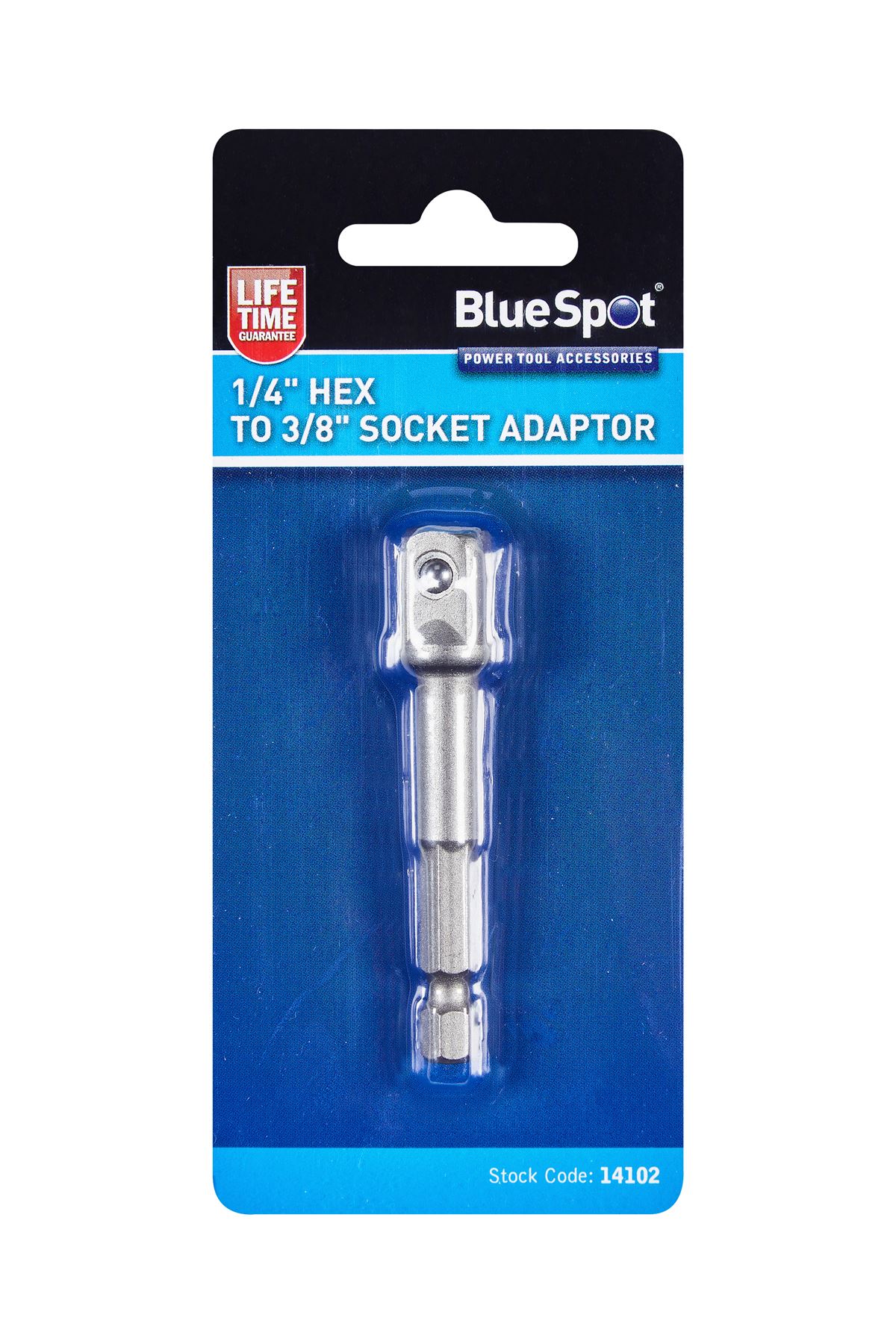 Blue Spot Tools - 1/4 吋六角至 3/8 吋套筒轉接頭
