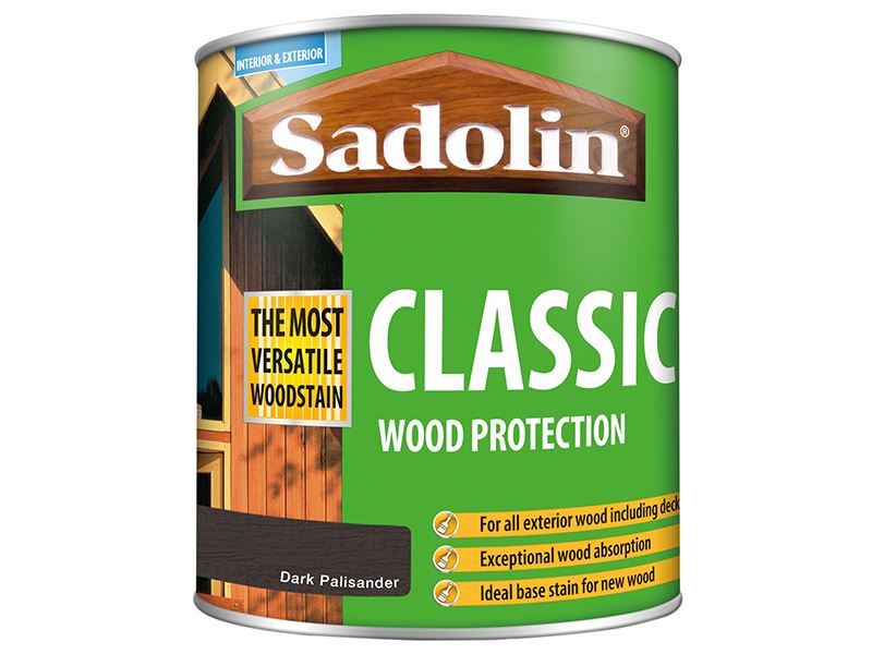 Sadolin Classic Wood Stain, Dark Palisander, 1 Litre