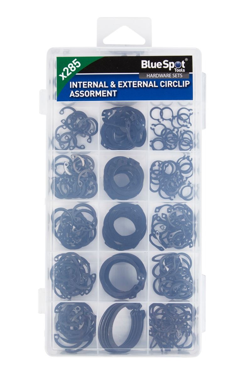 Blue Spot Tools 285-Piece Assorted Internal & External Circlip Set