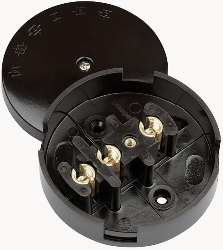 CLICK 30A Heavy Duty Junction Box, Brown, 3-Terminal