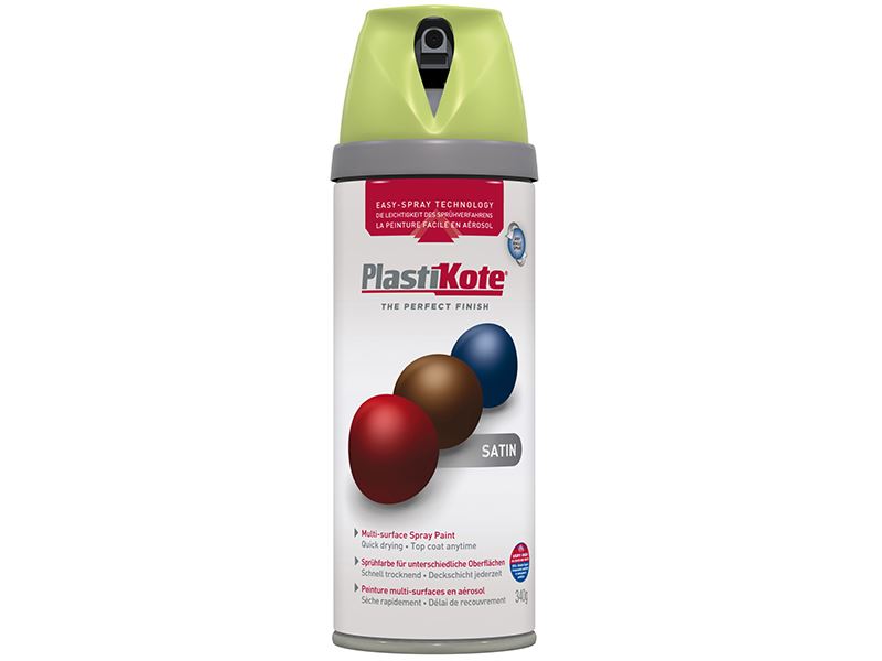 PlastiKote Twist & Spray Satin Pionta Pistachio 400ml