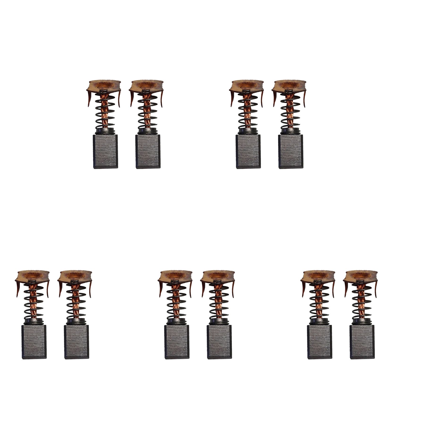 5 Sets of 2x Carbon Brushes for Makita CB430 Battery (7x7.25x12/10mm)