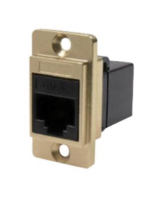 CLIFF Conector de Paso RJ45 Cat5e Dual, Marco de Níquel