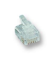 STEWART CONNECTOR 6P6C RJ12 Plug, Απροστάτευτος, Κατακόρυφος, Συσκευασία 10