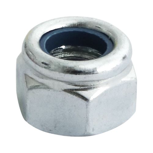 Timco Nylon Lock Nut, Type P, Zinc, M6 (300 Pieces)