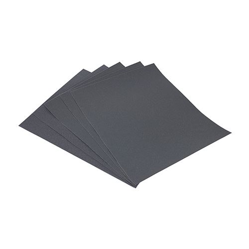 Timco ウエット＆ドライサンディングシート 600番 ブラック 230x280mm (5枚入り)