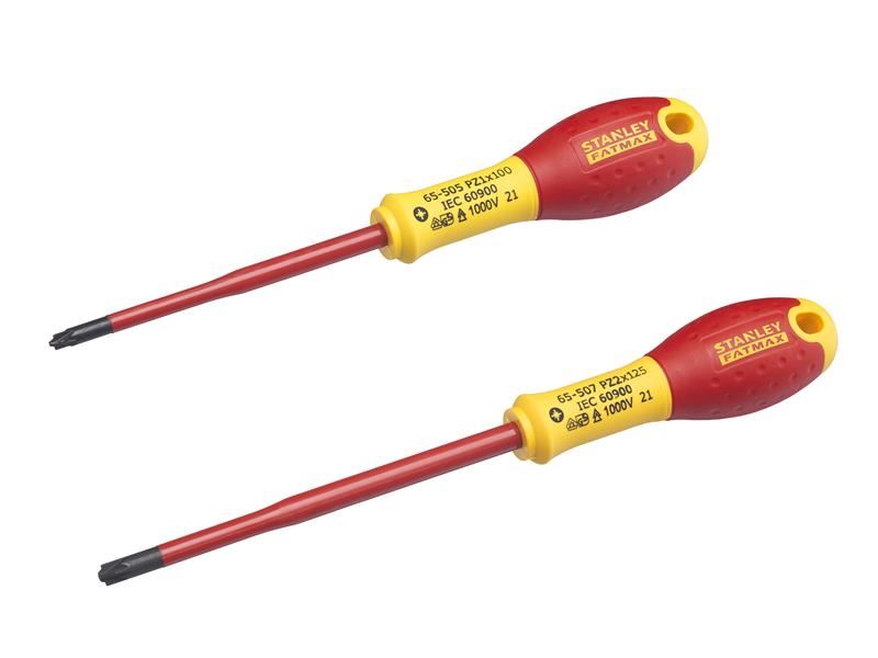 Ensemble de tournevis isolés STANLEY FatMax VDE, 2 pièces, PZ
