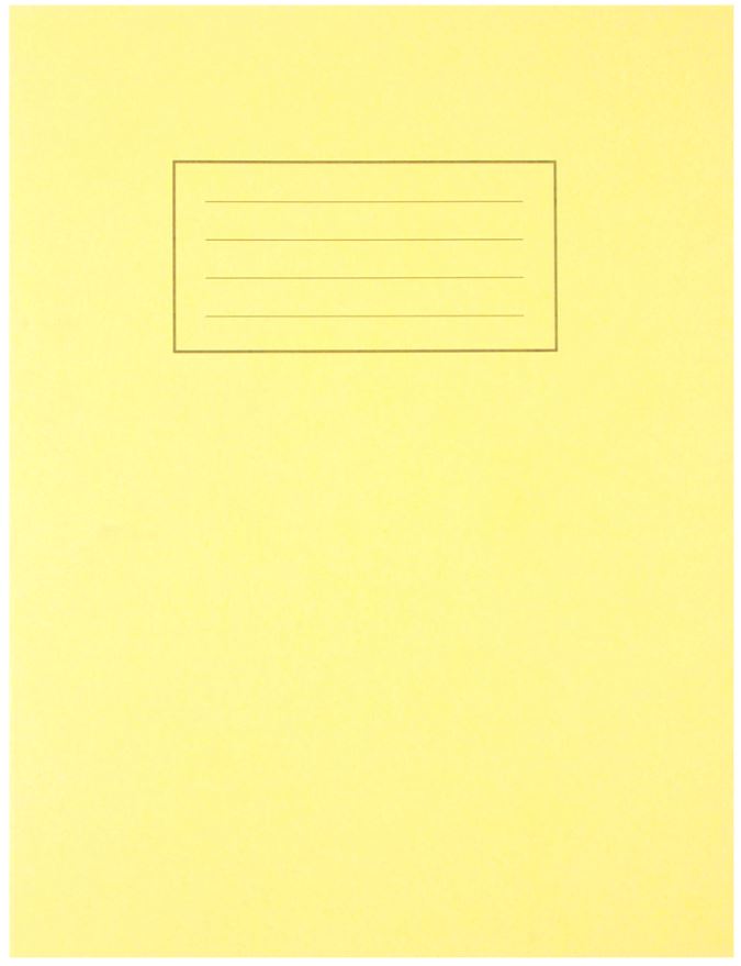 SILVINE Cahier ligné jaune, 80 pages, 229x178mm