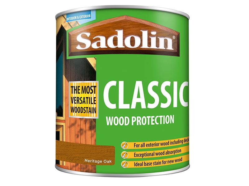 Protection pour bois classique Sadolin - Chêne patrimonial (1 litre)