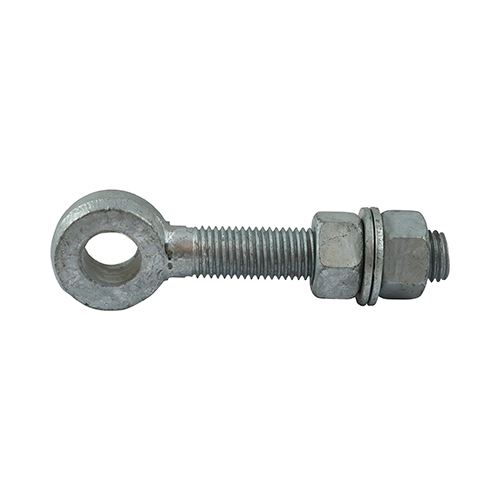 Timco 可調節閘門眼（附螺母及墊圈）熱浸鍍鋅規格 M22 x 150 - 2件裝