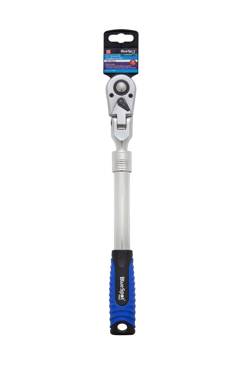 Blue Spot Tools Chiave a Cricchetto Telescopica Flessibile 1/2 Pollice (350-490