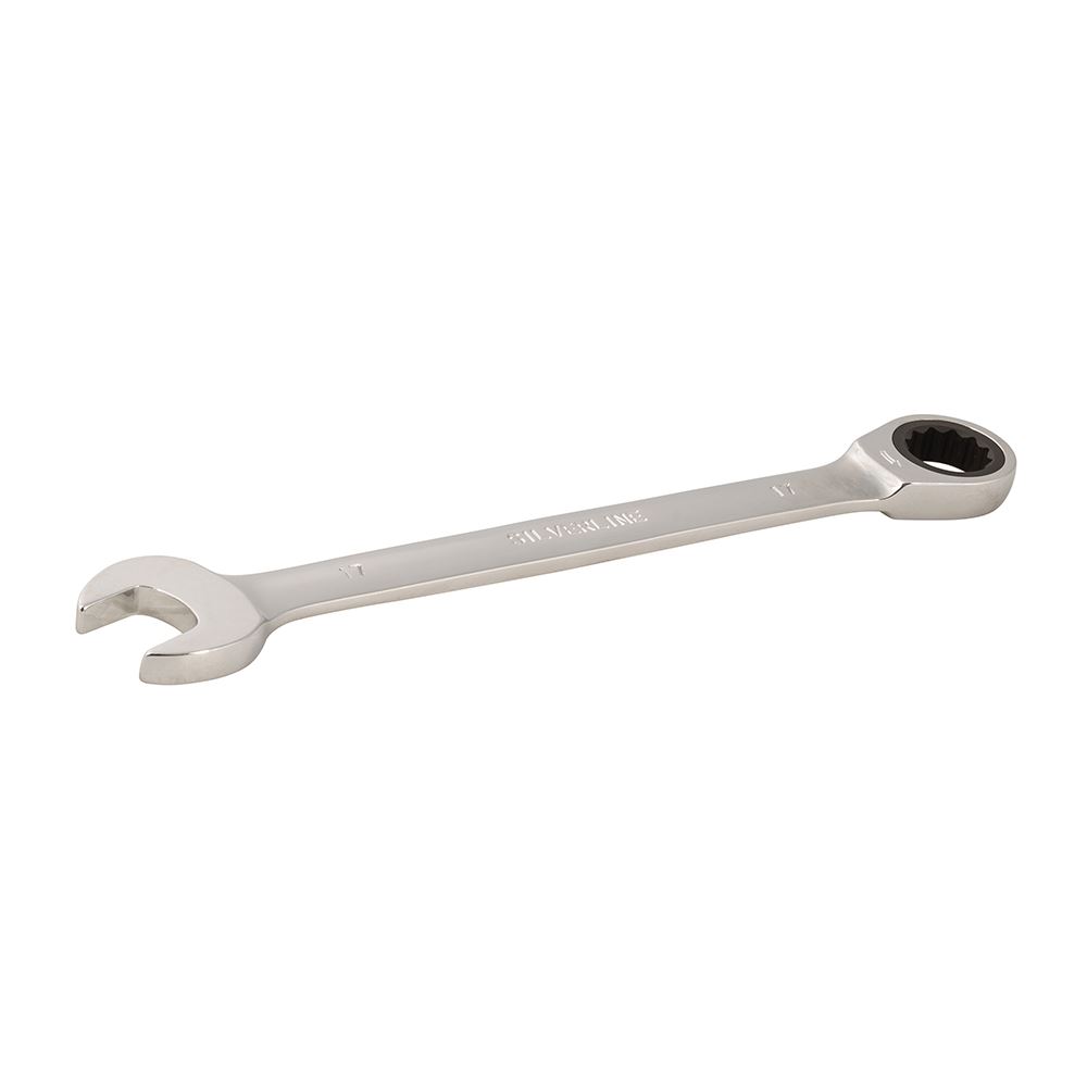 Silverline Fixed Head Ratchet Spanner - 17mm, Chrome Vanadium