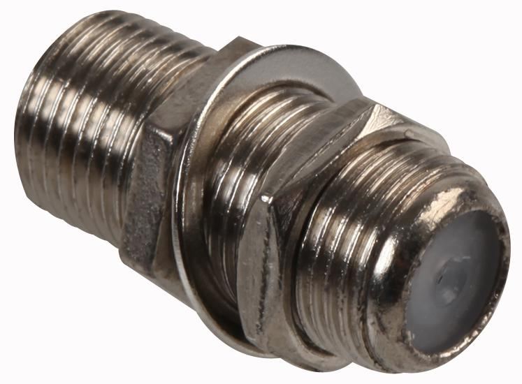 PRO SIGNAL Conector Coaxial Duplo Fêmea com Porca, Zinco