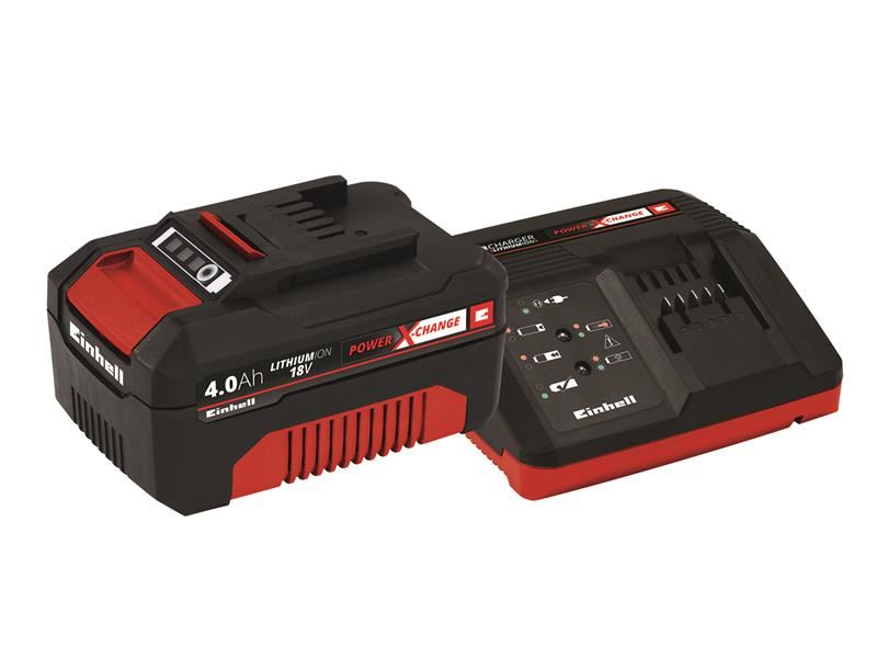 Einhell Power X-Change Kit Batterie Li-ion 18V 4.0Ah + Chargeur rapide