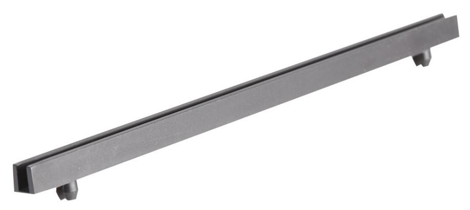 DURATOOL Guia para Placas Preta, Nylon 6.6, Altura 6.4mm, Embalagem de 50