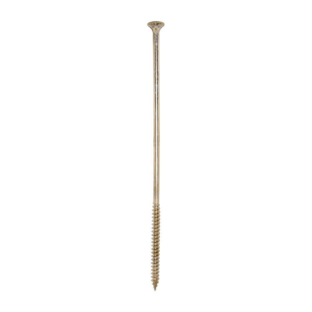 Timco Classic PZ Double Countersunk Screws, 6.0x200mm, Yellow (100 Pack)