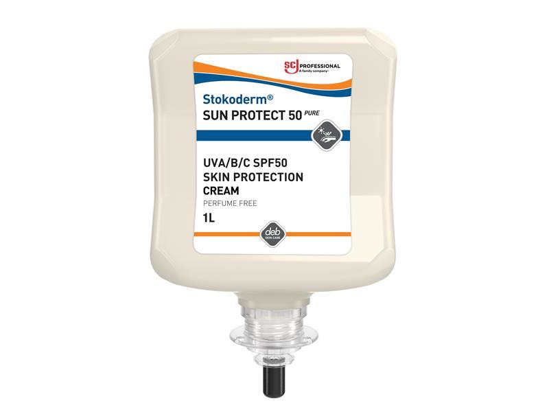 SC Johnson Stokoderm Sun Protect 50 PURE - Crème Solaire Professionnelle, 1 Lit