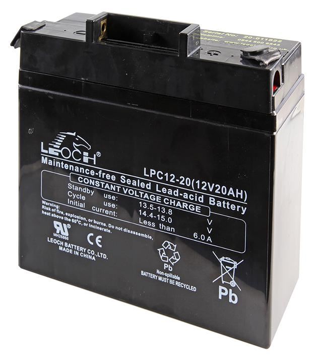 LEOCH 12V 20Ah AGM Battery for Golf Trolleys