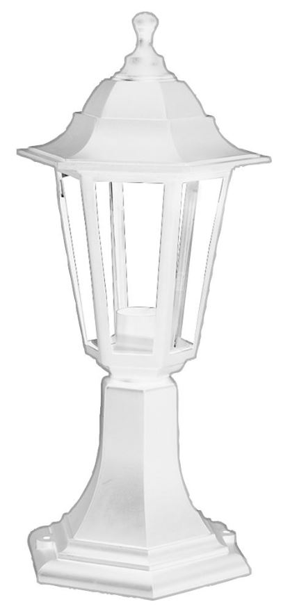 PRO ELEC Lanterne d'extérieur à poser, IP44, Blanc, 422mm