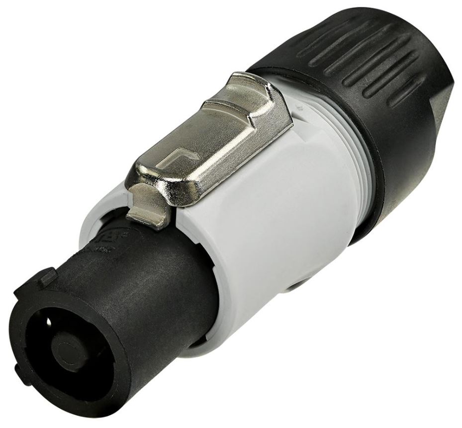 REAN 3-Pole AC Power Outlet, 16A, 250V AC, Grey