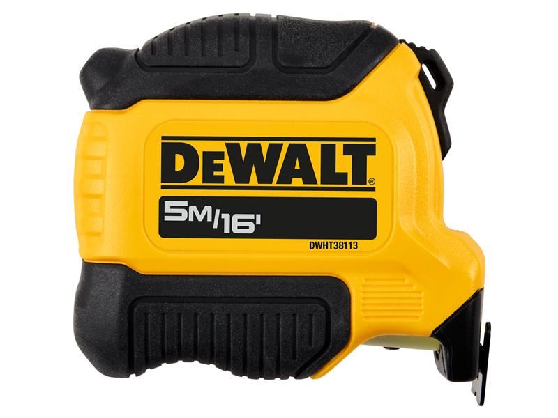 Dewalt סרט מדידה קומפקטי 5 מטר/16 רגל, רוחב 28 מ״מ